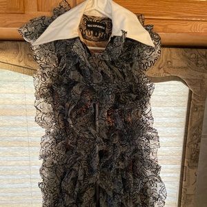 All over ruffle dress SZ S